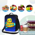 thumbnail image 4 of Saiise Geometry Dash Print Lunch Box for Men Women Adults Lunch Bag for Office Work Picnic - Reusable Portable Lunchbox, 4 of 8