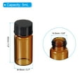 thumbnail image 2 of Uxcell 5mL Glass Vials with Screw Caps Liquid Sample Vial Storage, Amber 16Pcs, 2 of 5