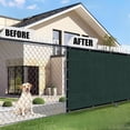 thumbnail image 5 of LITA Green Privacy Fence Screen 6 x 200 ft Outdoor Shade Mesh Cloth for Garden Backyard with Straps, 5 of 7