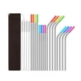 thumbnail image 4 of Pajitas Reutilizables Macarena Acero Inoxidable 16x Largas Coloridas, 4 of 8
