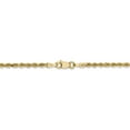 thumbnail image 4 of 14K Yellow Gold 2.25mm Diamond Cut Rope With Lobster Clasp Chain 20 IN, 4 of 6