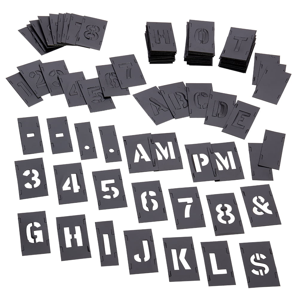 C.H. Hanson 1inch 138 pc Plastic Stencil Set