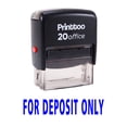 thumbnail image 1 of Printtoo FOR DEPOSIT ONLY Self Inking Rubber Stamp Office Stationary Custom Stamp-Blue, 1 of 1