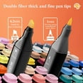 thumbnail image 4 of 24 Colors Double Tip Alcohol Art Markers, 12 PCS 24 colors Acrylic Paint Pens Markers，Dual Tip Drawing Pens Permanent Markers Gift for Kids Artist Adult Cards Drawing, Drawing Sketching, 4 of 6