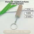 thumbnail image 3 of Rhinestone Empty Subpackage Perfume Spray Bottle Bottle Keychain,Popular Fashion Mini,Exquisite Color Portable,Bling Refillable Perfume Bottle Travel,Essential Oil Cosmetic Container Bottle,Gift, 3 of 7