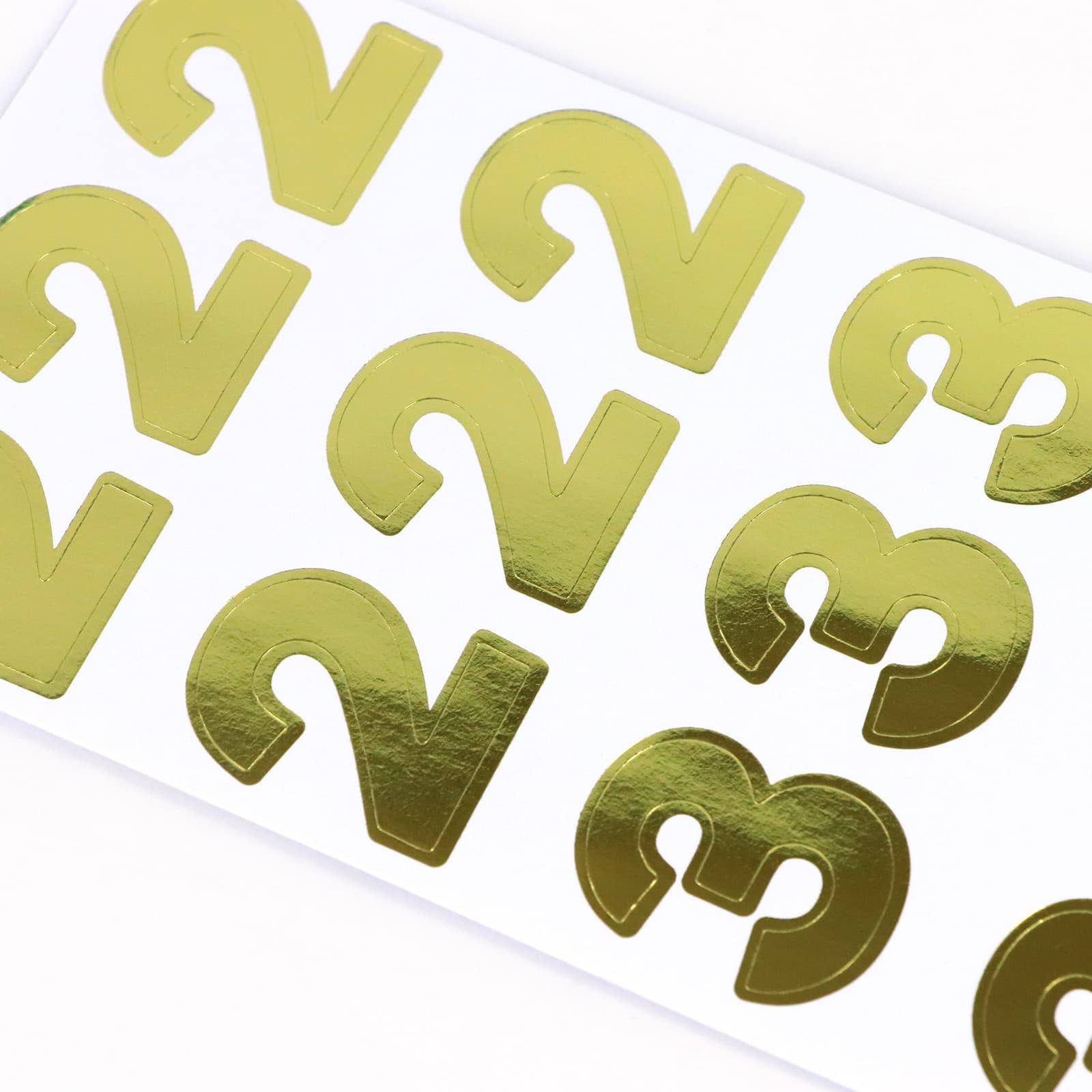 Recollections Gold Foil Number Stickers, 12 Pack