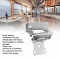 thumbnail image 4 of Self Closing Cabinet Hinge Semi Wrap Overlay Cupboard Hinge 1/2 Inch Enhanced Safety Steel Semi Wrap Overlay Cupboard Door Hinge for Kitchen Bathroom RV Boat, 4 of 7
