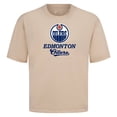 thumbnail image 2 of Men's Levelwear  Khaki Edmonton Oilers Team Surge Luxe Signature Knit T-Shirt, 2 of 3