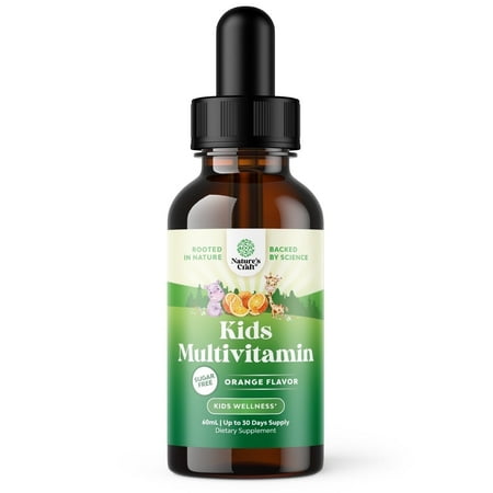 Natures Craft Kids Liquid Multivitamin, Immune Support Supplement, Orange Flavor, 60 ml