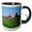 Black/White, variant on 3drose, New York, Finger Lakes, Dairy Farm, Cayuga Lake - Us33 Mgi0074 - Mark Gibson, 11oz Two-tone Black Mug