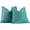 Teal, variant on Pack of 2 Teal Decorative Pillow Covers 18x18 Inch Soft Chenille Luxurious Couch Throw Pillows Farmhouse Cushion Covers with Elegant Design for Sofa Bedroom Living Room Home Decor