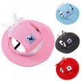 thumbnail image 2 of Pet Dog Hat Comfortable Sun Protective Hat With Breathable Net Cloth Puppy Summer Fashion Cap, 2 of 7