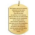 thumbnail image 2 of Picturesongold.Com Lords Prayer Dog Tag Block Pendant - 3/4 inch x 1-1/4 inch Solid Sterling Silver, 2 of 2