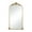 Gold Tall Ornate Arched Baroque Solid Scroll Oval 42" x 2" x 72", variant on DecMode 28" x 48" Gold Metal Scroll Tall Ornate Arched Baroque Floor Mirror