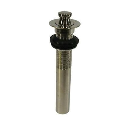 Jones Stephens P3500 Lavatory Drain Stopper with Brushed Nickel PVD Lift and Turn