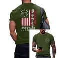 thumbnail image 3 of 250 Years of America T-Shirt for Men&nbsp;Crewneck Short Sleeve Patriotic Flag Graphic Independence Day Casual 2026 Army Green M, 3 of 5