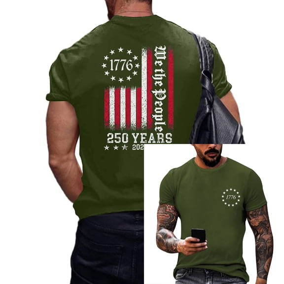 250 Anniversary USA Flag Shirt We The People America 1776 250Th Shirt Men Patriotic Shirts