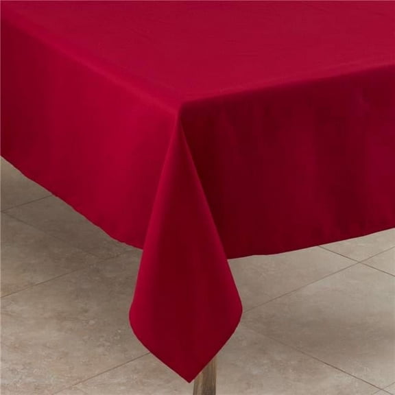 72 in. Casual Design Everyday Tablecloth, Red - Square