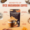thumbnail image 6 of RYZE Mushroom Coffee USDA Organic with 6 Adaptogenic Mushrooms and MCT Oil, Instant Coffee for Better Energy, Focus, Digestion, Immunity, 30 Serving, 6 of 8