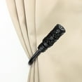 thumbnail image 3 of Rocco Curtain Holdback Pair in Black, 3 of 3