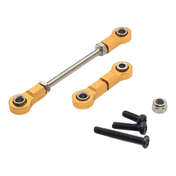 Amortiguador de tensor servo de varilla de enlace ajustable para juguetes Oro Sunnimix Varilla de enlace de coche RC