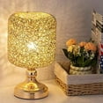 thumbnail image 4 of Haitral Gold Luxurious Bedroom Desk Lamp with Metal Wiring Shade, 4 of 7