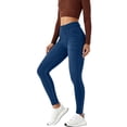 thumbnail image 6 of Womens Pants High Waist Yoga Jeans Stretchy Jegging Pants with Pull-On Comfort,Skinny Fit Denim Leggings Blue M, 6 of 9
