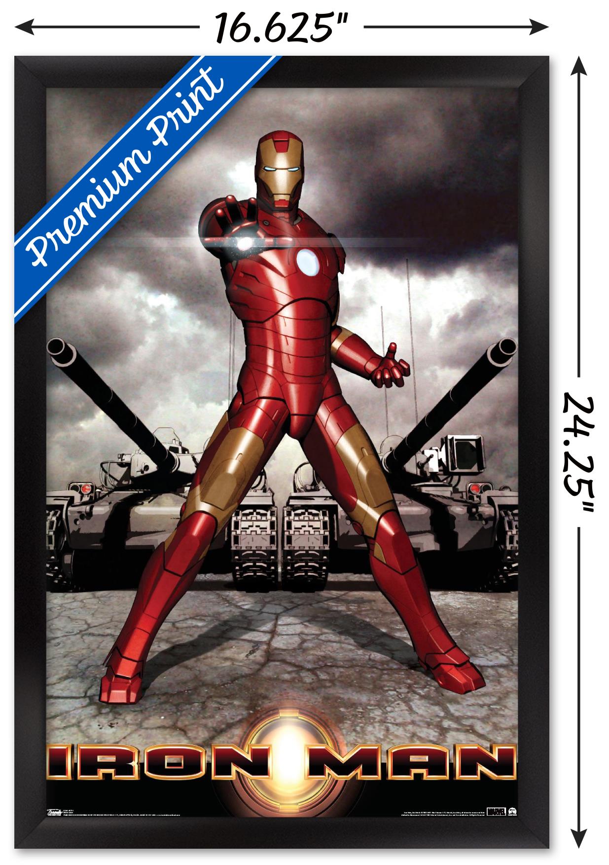 Marvel Cinematic Universe - Iron Man - Tanks Wall Poster, 14.725" x 22.375" Framed