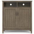 thumbnail image 2 of Simpli Home Lev SOLID WOOD 39 inch Wide Contemporary Medium Storage Cabinet in Smoky Brown, 2 of 12