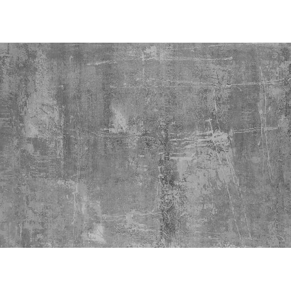 Ahgly Company Indoor Rectangle Oriental Gray Industrial Area Rugs, 7' x 10'