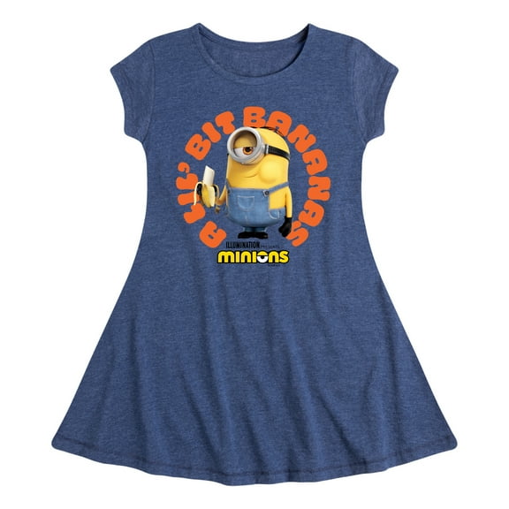 Despicable Me - A Lil Bit Bananas - Toddler & Youth Girls Fit & Flare Dress