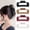 A, variant on 4-piece soft claw clip, silicone cloud claw clip, suitable for women's thick hair,4 inches