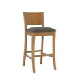 thumbnail image 3 of Linon Verica 30" Mid Back Barstools, Set of 2, Brown/Charcoal, 3 of 10