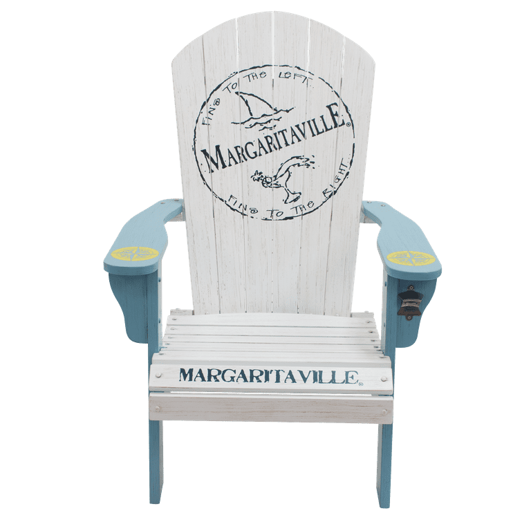 Margaritaville Wood Adirondack Chair Fins to the Left Walmart