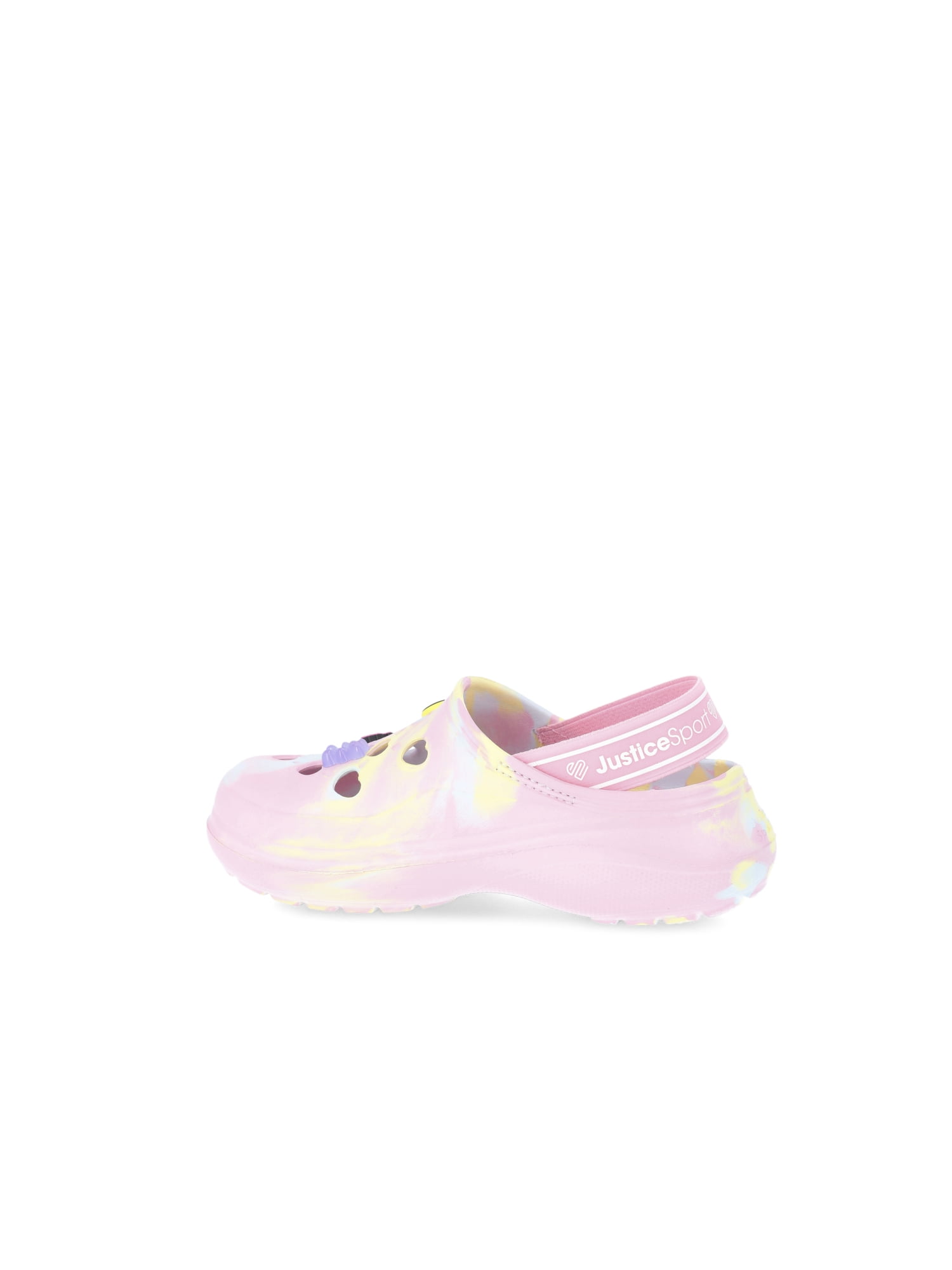 Justice Little Girls and Big Girls Clogs with Charms