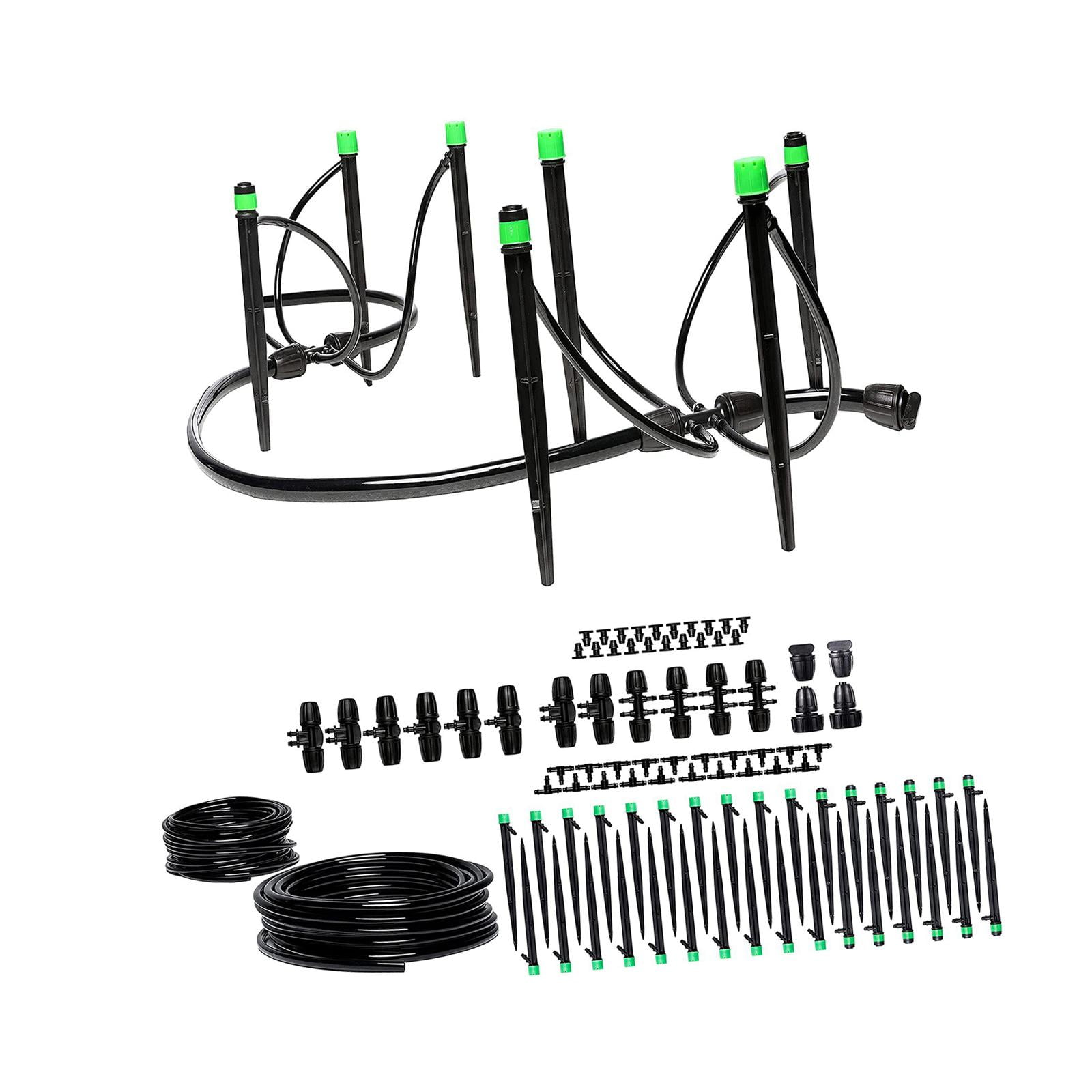 Colaxi Complete Drip Irrigation Adjustable Emitters Versatile Automatic Drip Watering System for Vegetables Simple Installation