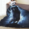 thumbnail image 6 of Vsdgher Night Scene of Wolves Ultra-Soft Micro flannel Blanket Throw Blankets for Couch Sofa, Bed (4 sizes)-40"x30", 6 of 7