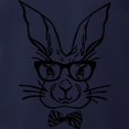 thumbnail image 3 of CafePress - Cute Hipster Easter Bunny Long Sleeve T Shirt - Mens Hooded Shirt, 3 of 3