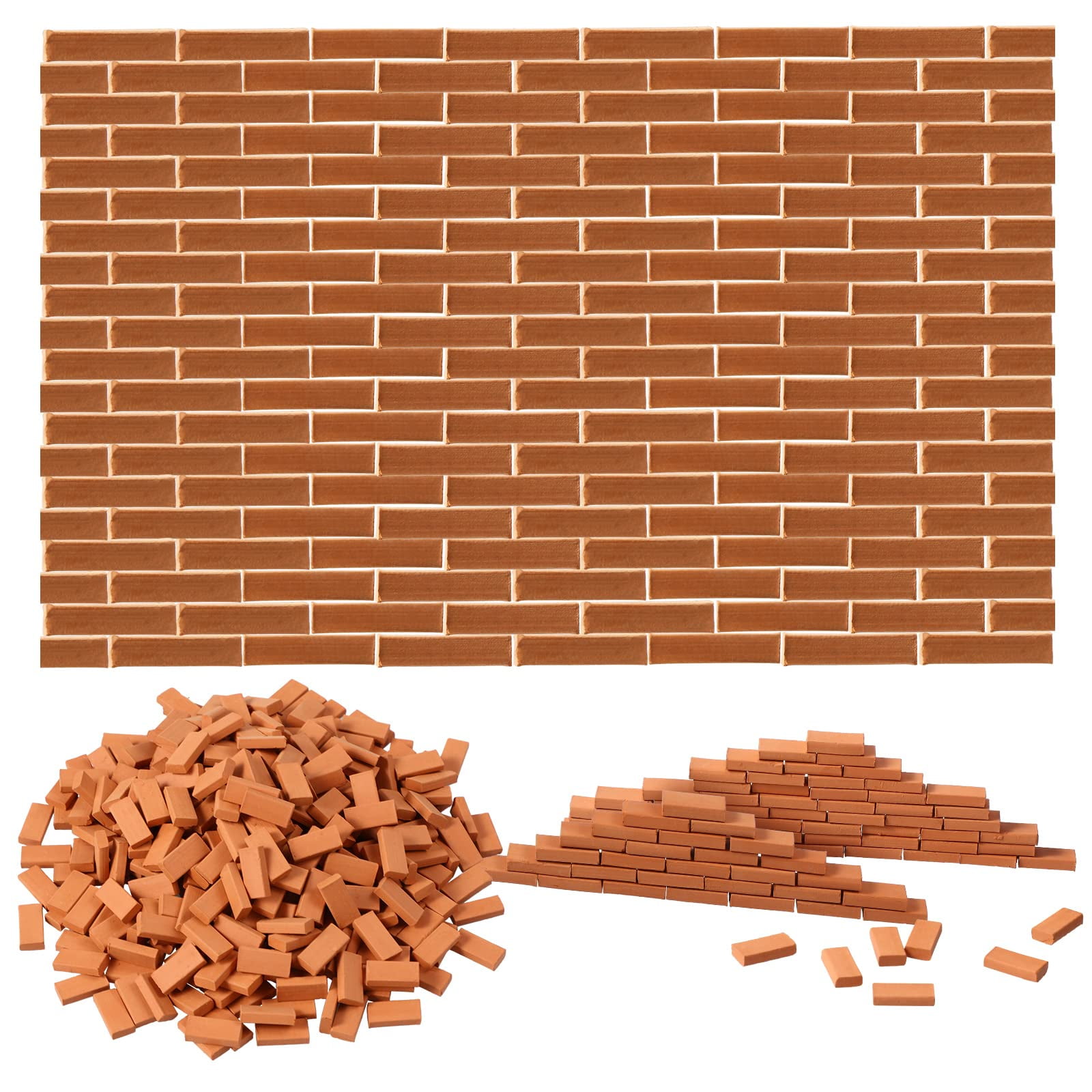 How to make a Miniature Red Brick Wall – Mini Materials