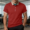 thumbnail image 5 of COSFO Colorblock Mens Golf Polo Shirts Short Sleeve Casual Golf Shirt Quick Dry Performance Pullover Collared Loose Fit Tops, 5 of 7