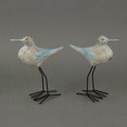 thumbnail image 2 of J.D. Yeatts Juego de 2 esculturas de aves marinas de madera, pata de Metal, decoración costera, figurita, arte para el hogar J.D. Yeatts 69732, 2 of 3