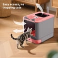 thumbnail image 6 of VERTEX&KAIBIN Elf Cat Litter Box, Dual-Entry Fully Enclosed, Odor-Free, Modern White, Easy Clean Drawer Tray, 6 of 7