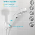 TRAHOOHandle held Shower Head Holder 5 Positions Adjustable Slide