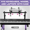 thumbnail image 6 of Liquid Stands 2 Tier Keyboard Stand Attachment with Straps and Adjustable Arms - Electric Digital Piano Stand for 54 - 88 Key Keyboards & Synths, Two Tier Keyboard Stand for Square Tube Z Stands, 6 of 8