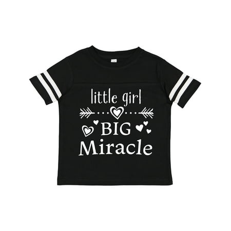 

Inktastic Little Girl Big Miracle Gift Toddler Toddler Girl T-Shirt