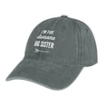 thumbnail image 7 of Big Sister Gray Hat Adjustable Funny Fashion Unisex Baseball Cap for Men Women, 7 of 7