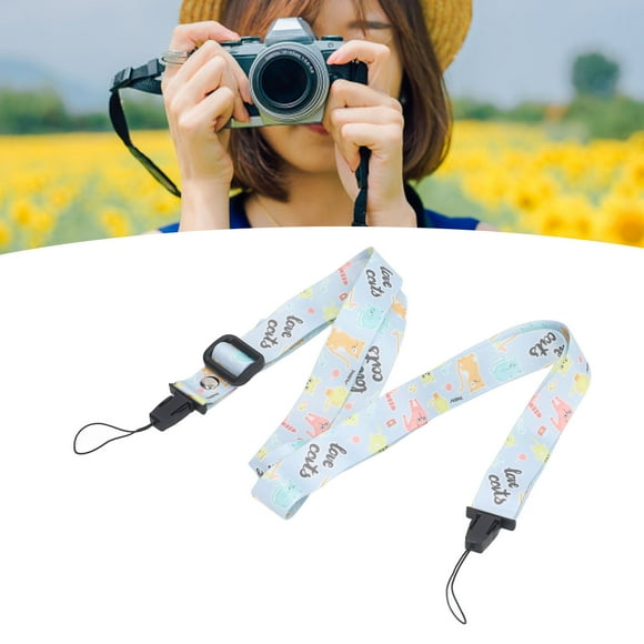 Universal Camera Strap, Vintage Camera Shoulder Neck Strap, Length Adjustable Camera Neck Strap, Camera Sling Strap For Mini 12 11 8 9 Camera, Printed Pattern, 1.2M