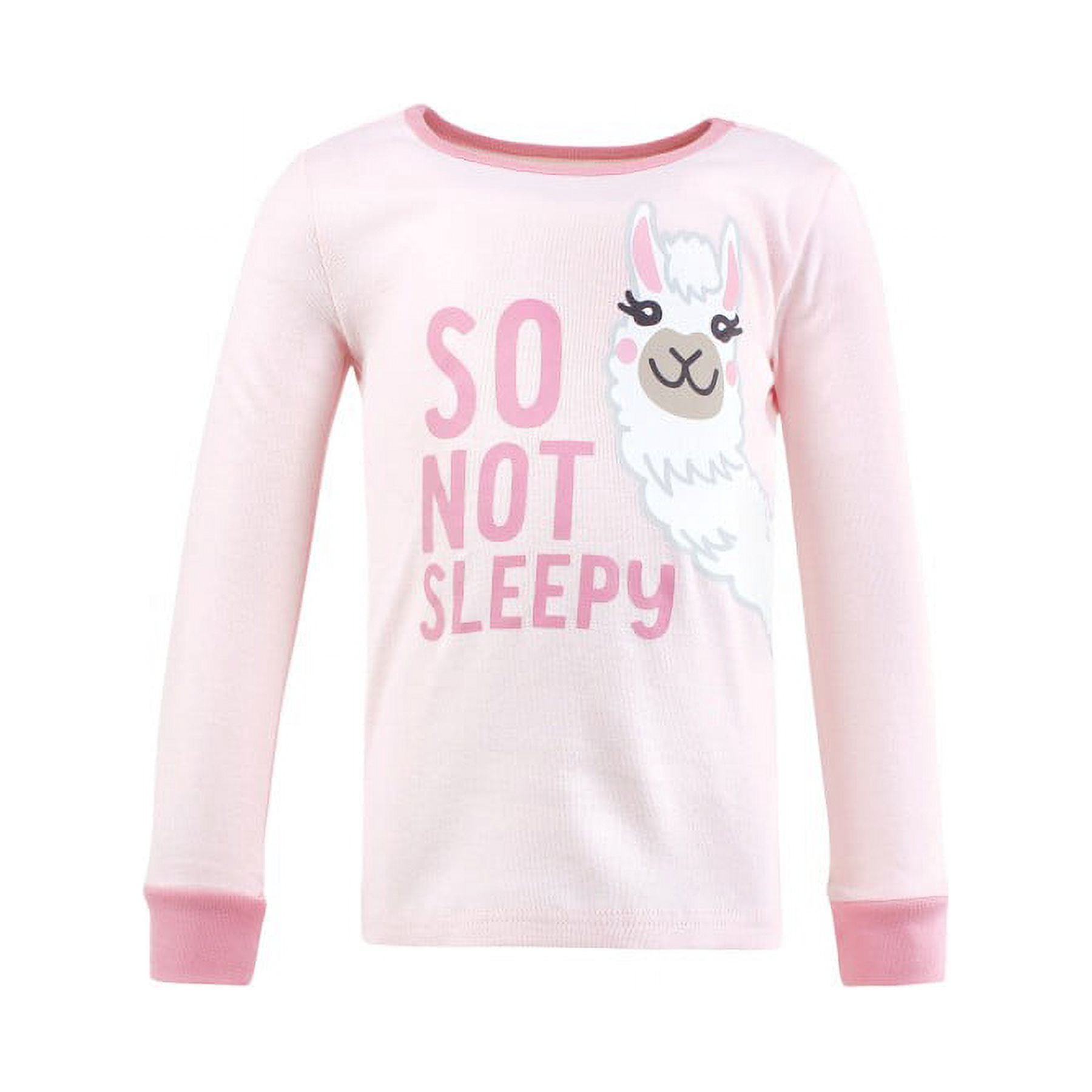 Hudson Baby Girl Cotton Pajama Set, Llama, 5 Toddler
