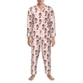 thumbnail image 3 of Sikiie Dachshund Dog Heart Mens Pajama Set, Soft Warm Long Sleeve Sleepwear, Cozy Button-Down Pjs for Men-X-Large, 3 of 7