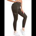 thumbnail image 1 of Leggings de Entrenamiento con Bolsillos para Mujer, Leggings de Levantamiento de Glúteos Ocultos, Pantalones de Yoga para Gimnasio. Marrón S, 1 of 6